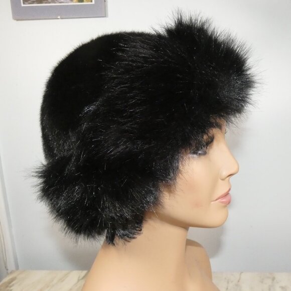 Elegant! Fabuloubs Fashionable Faux Fur Black Warm Hat main image 5